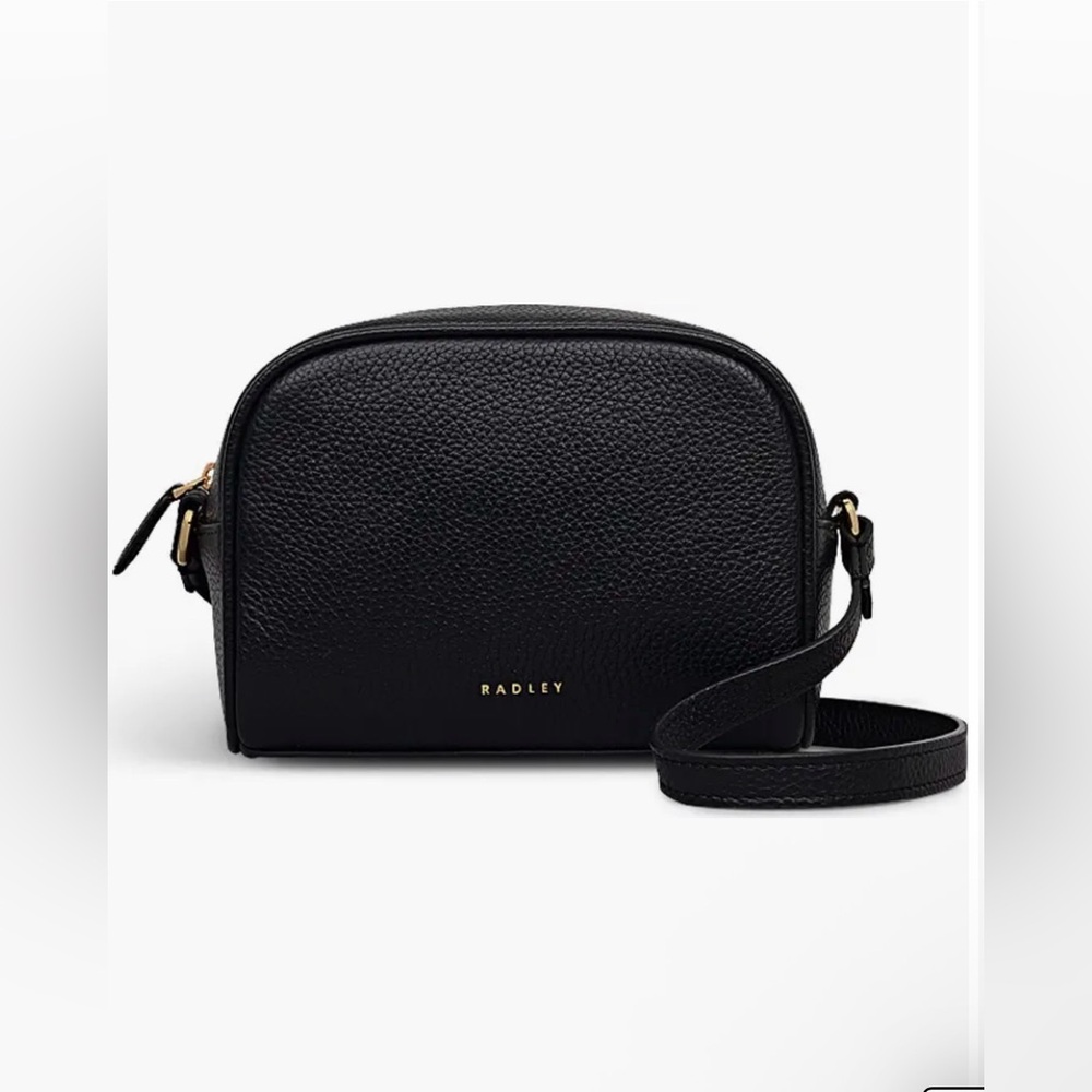 Radley London The Daily Mini Zip Around C/B Bag. Black/Gold.
